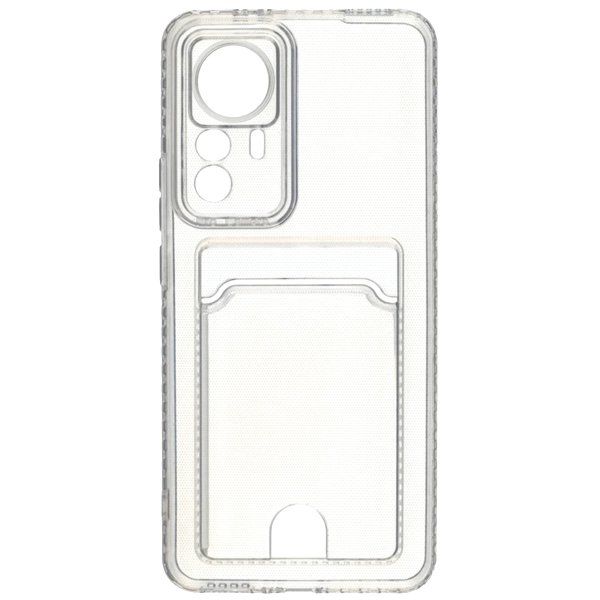 Задняя накладка ZIBELINO Silicone Card Holder для Xiaomi Redmi Note 8 Pro (прозрачный) защита камеры