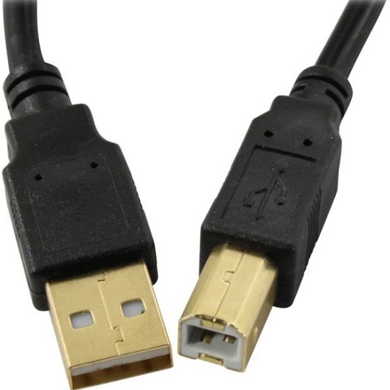 Кабель USB для принтера AM-BM  2.0м EXEGATE EX-CCF-USB2-AMBM-2.0, 2 фильтра