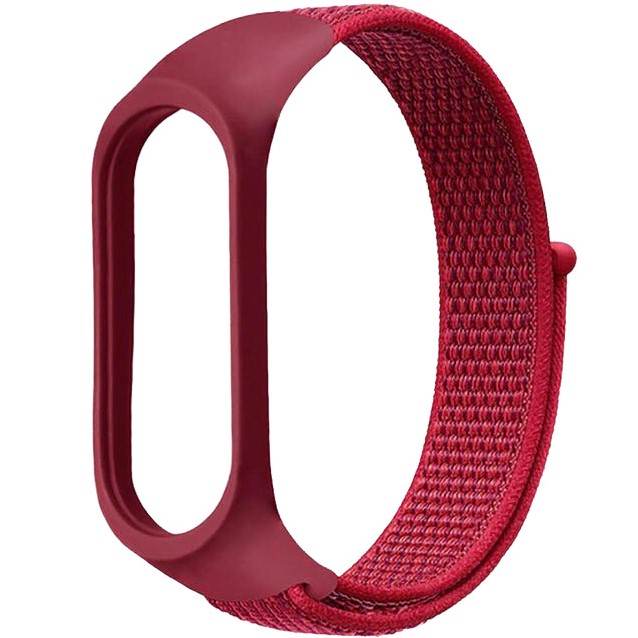 Нейлоновый ремешок NONAME для Xiaomi Mi Band 3/4/5 Nylon Loop Красный