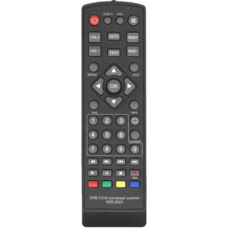 Пульт универсальный HUAYU DVB-T2+2 ! VER.2023 для приставок DVB-T2 и  IP TV