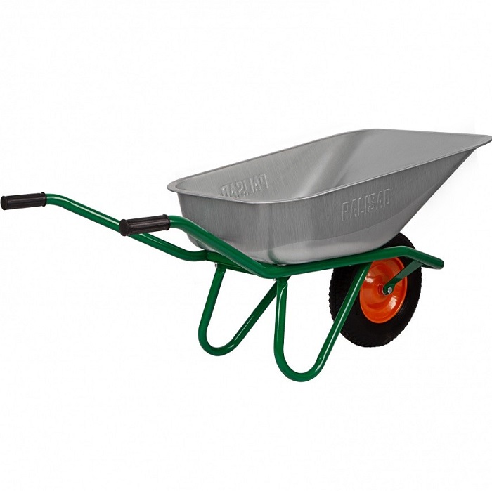 Тачка садово-строительная, усиленная, грузоподъемность 200 кг, объем 90 л// Palisad