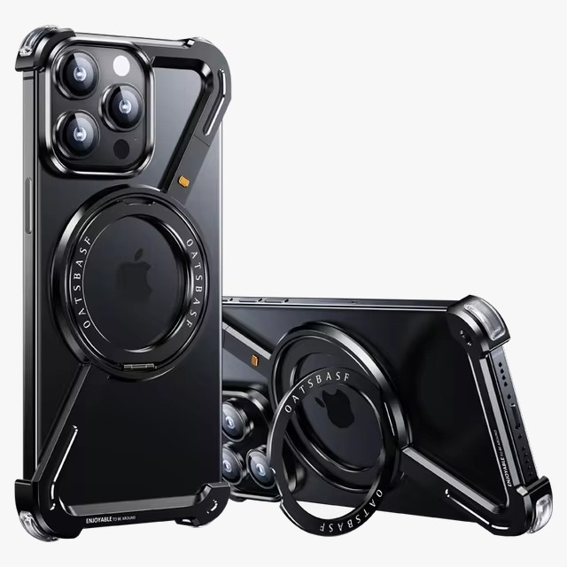 Задняя накладка Minimalist для iPhone 15 Pro Max, Black 360 поворотная подставка алюминиевая