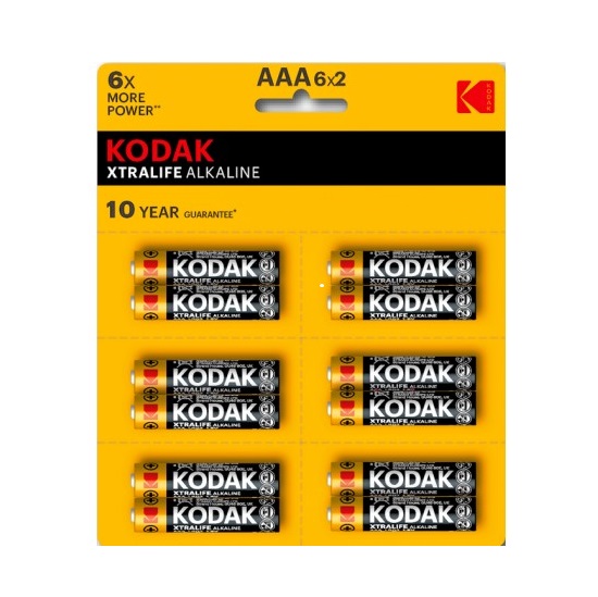 Элемент питания KODAK LR03 XTRALIFE 6*BL-2 [KAAA-2x6 perf] (144/576/43200)