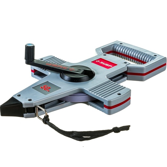 Мерная лента ЗУБР геодезийная, стальное полотно с защитным покрытием, 50мх10мм[34181-050]