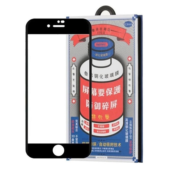 Противоударное стекло 3D REMAX для iPhone 7/8 черное (GL-27)