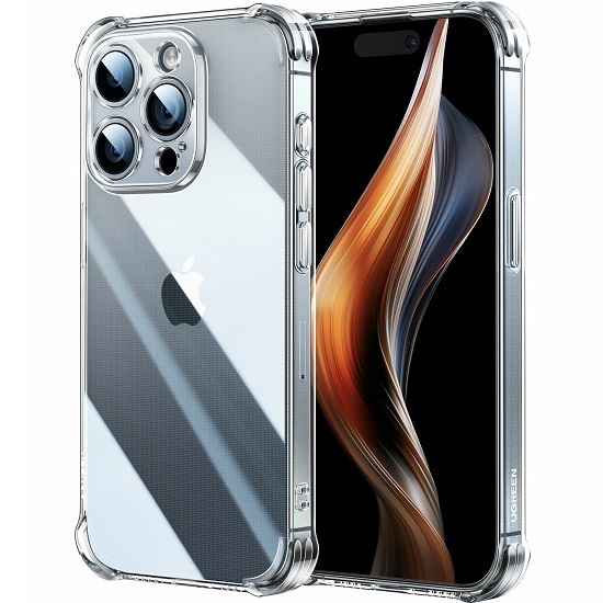 Задняя накладка UGREEN LP719 (25386) для iPhone15 Pro прозрачный (Cushion Protective Case)