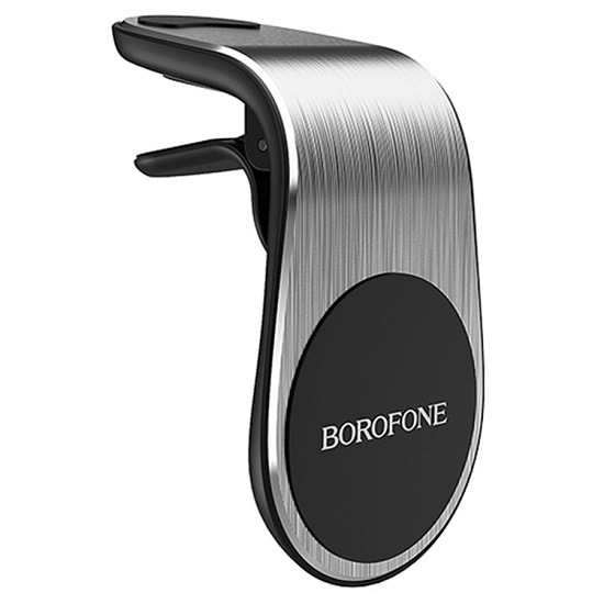 Автомобильный держатель BOROFONE BH10, Air outlet magnetic серебряный