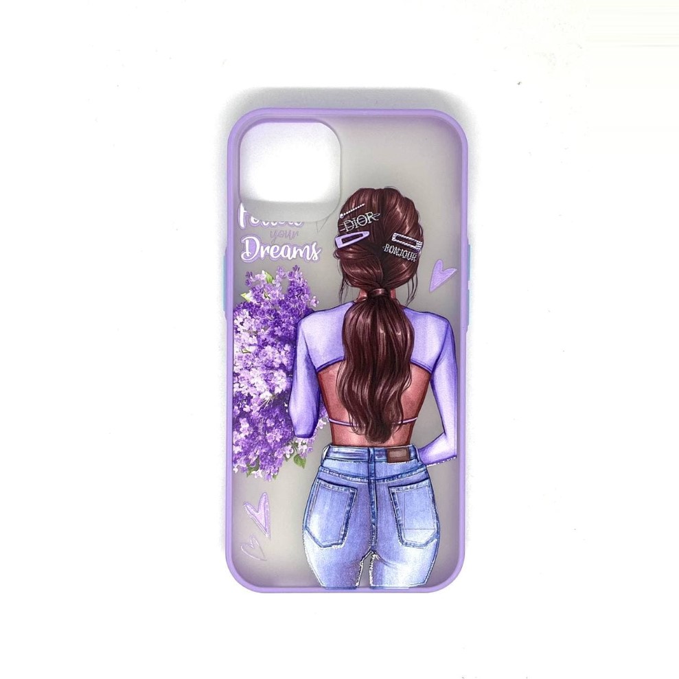 Задняя накладка MOBIS для iPhone 13 с рисунком (МИКС)