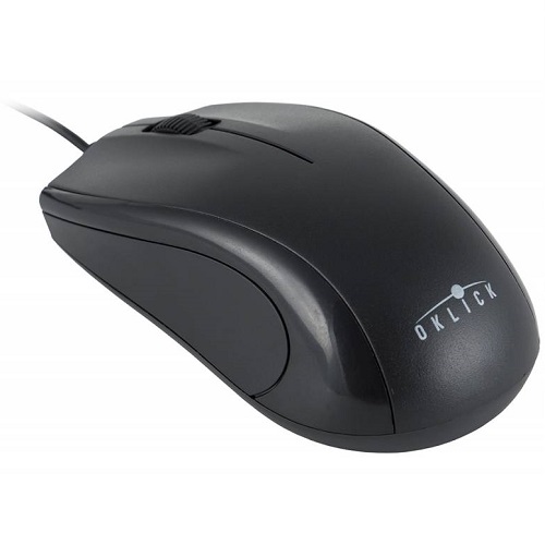 Мышь OKLICK 185M черный, USB