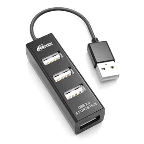 USB-Хаб RITMIX CR-2402 black