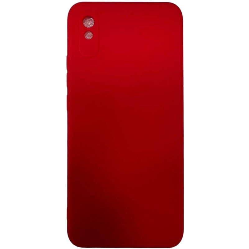 Задняя накладка ZIBELINO Soft Matte для Xiaomi Redmi 9A (красный) с микрофиброй