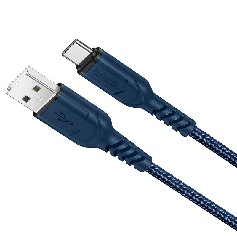 Кабель USB <--> Type-C  1.0м HOCO X59 Victory, синий