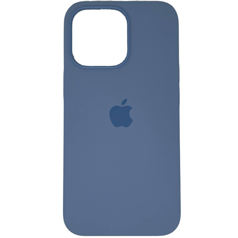 Силиконовый чехол SILICONE CASE для iPhone 13 Pro Blue Fog (MagSafe + анимация NFC) c LOGO