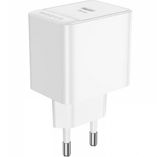 Сетевое ЗУ 1Type-C BOROFONE BAS13A Erudite PD20W белый
