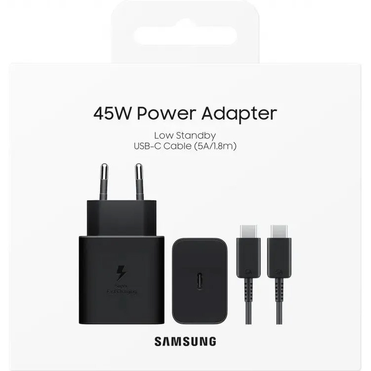 Сетевое ЗУ 1Type-C Samsung EP-T4511 Black, 45W