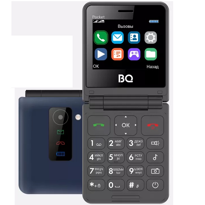 Телефон BQ 2456 Pocket Dark Blue