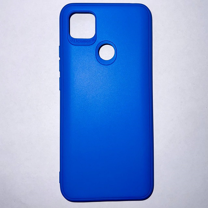Задняя накладка Мобилис для Xiaomi Redmi 9C/10A, синий , матовая с защитой камеры