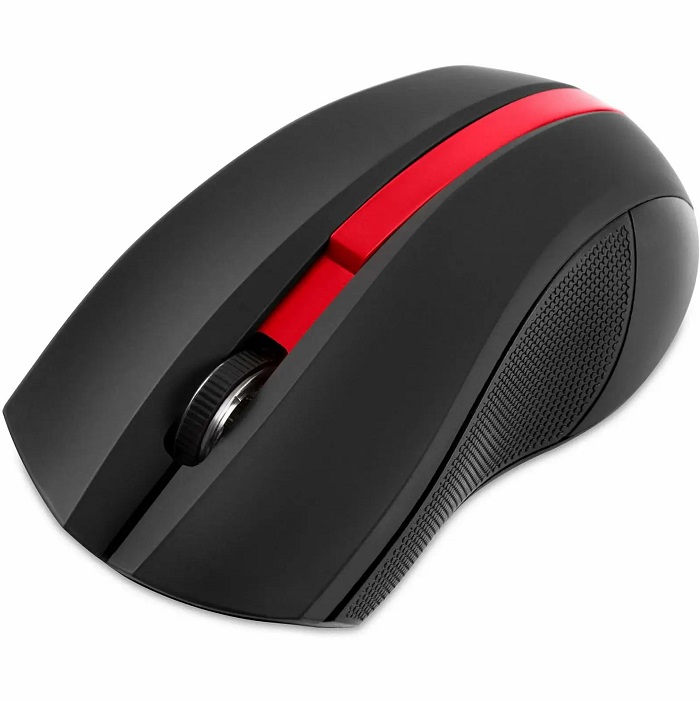 Мышь БП OKLICK 615MW черная/красная