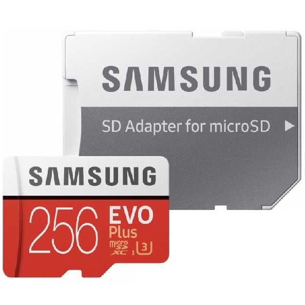 Micro SD 256Gb Samsung Class 10 Evo Plus U3 (R/W 100/20 MB/s) + адаптер SD
