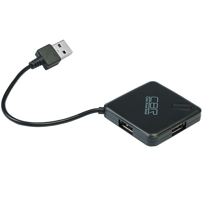 USB-Хаб CBR CH-132 черный, 4 порта, USB 3.0