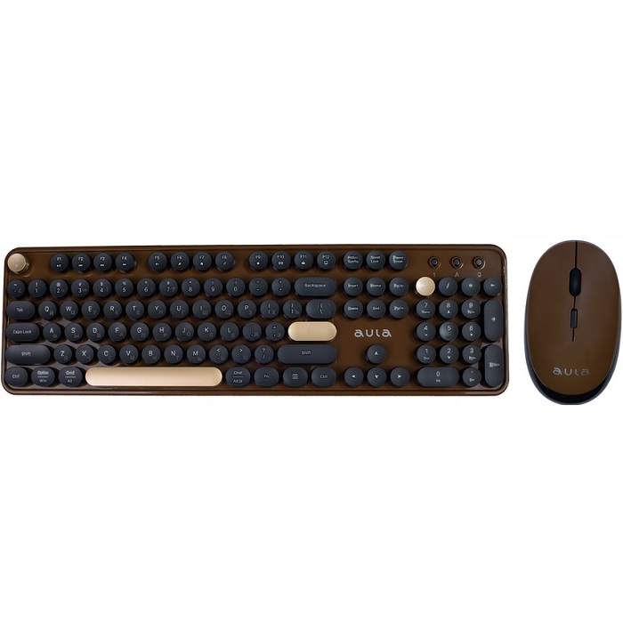 Клавиатура+мышь БП AULA AC306 Coffee-Black