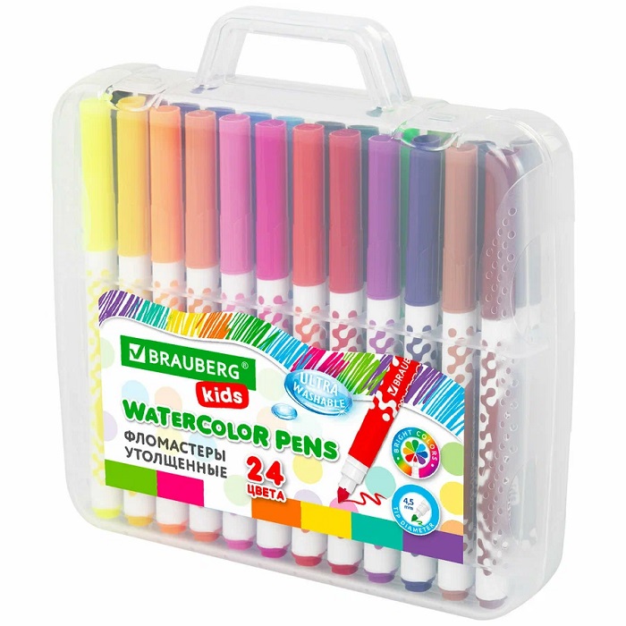 Фломастеры BRAUBERG KIDS 24 цв 152186