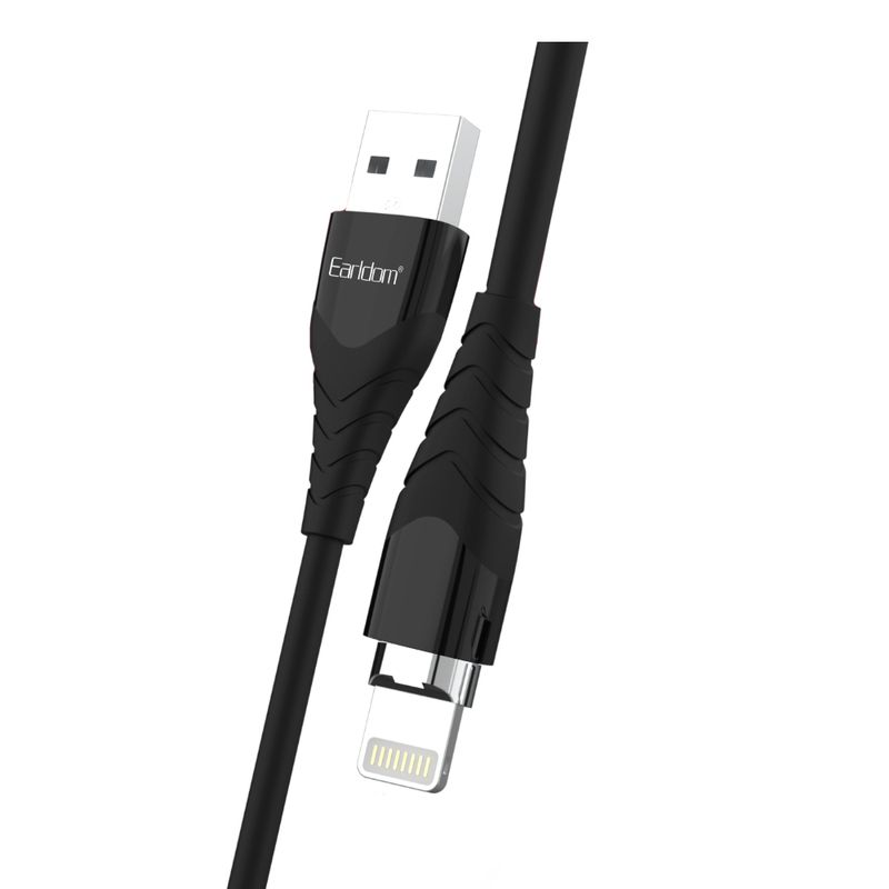 Кабель USB <--> Lightning  1.0м EARLDOM EC-140I, чёрный, , магнитный коннектор