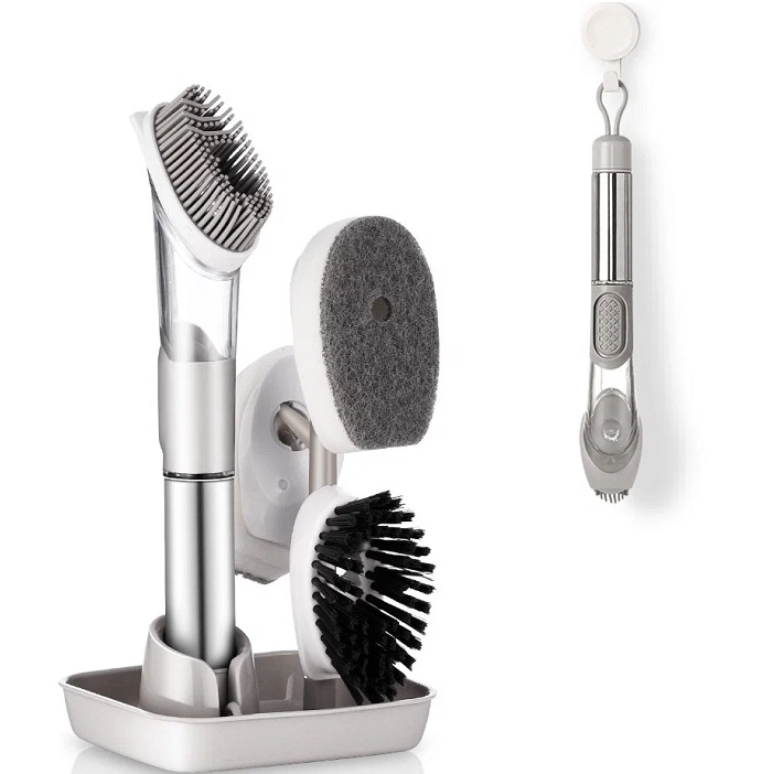 Щетка для мытья посуды с дозатором Daris