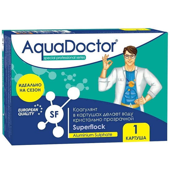 AQ30557, AquaDoctor, SuperFlock, 0,125 кг, коагулянт длительного действ