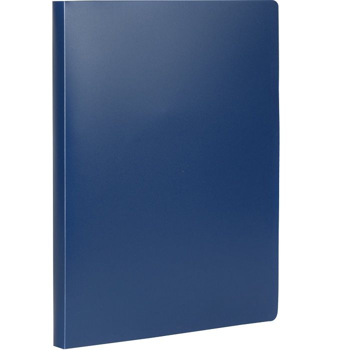 Папка на 2 кольцах STAFF, 21мм, синяя, до 170 листов, 0,5мм, 225716