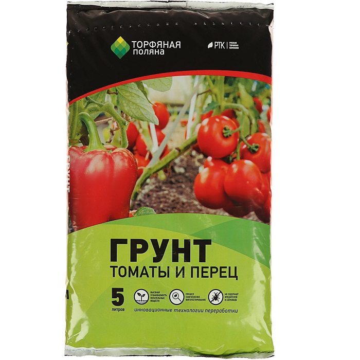 Грунт "Торфяная поляна" для Томатов и перцев, 5 л
