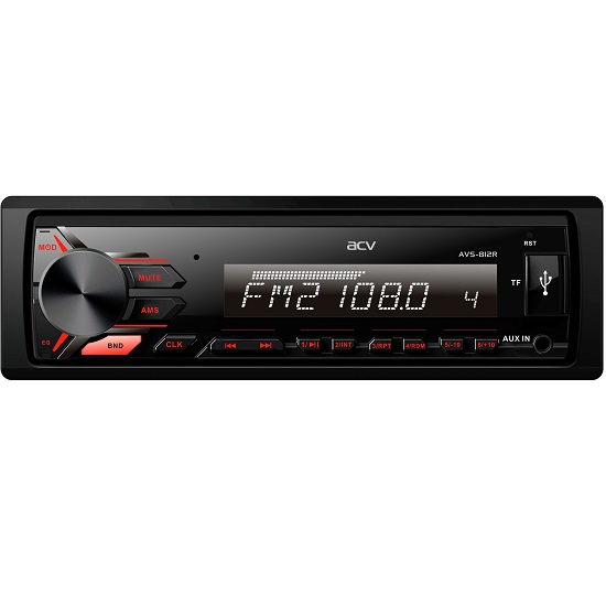 Автомагнитола ACV AVS-812R красный