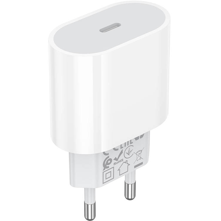 Сетевое ЗУ 1Type-C 3A BOROFONE BA100A White