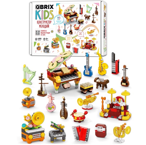 Конструктор QBRIX KIDS Конструктор мелодий 16 в 3