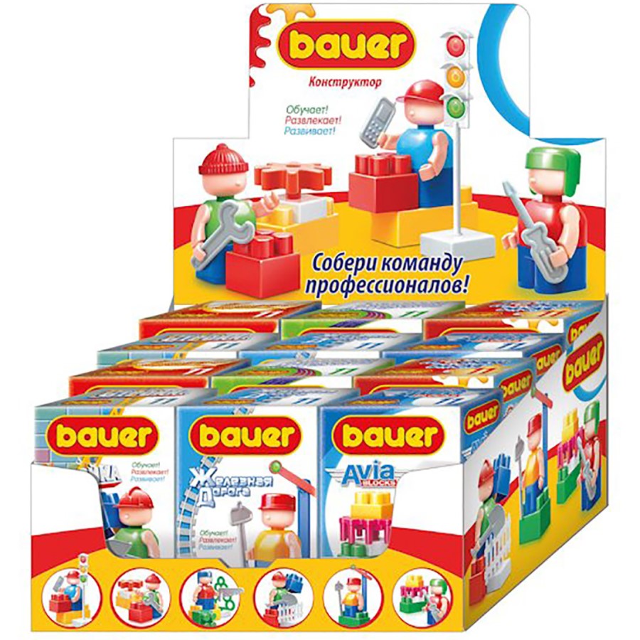 Конструктор BAUER Конструктор Bauer 11 эл. в ассортименте 350