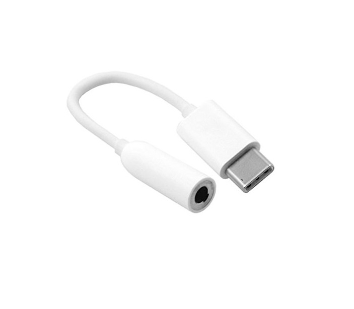 Переходник Jack 3.5 <--> Type-C CELEBRAT D8 белый