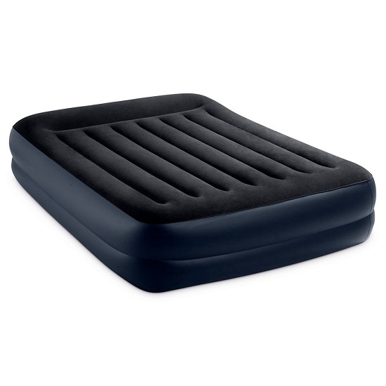 Надувная кровать INTEX 64124, 152х203х42см с подголовником, встр.нас. 220В, до 272кг