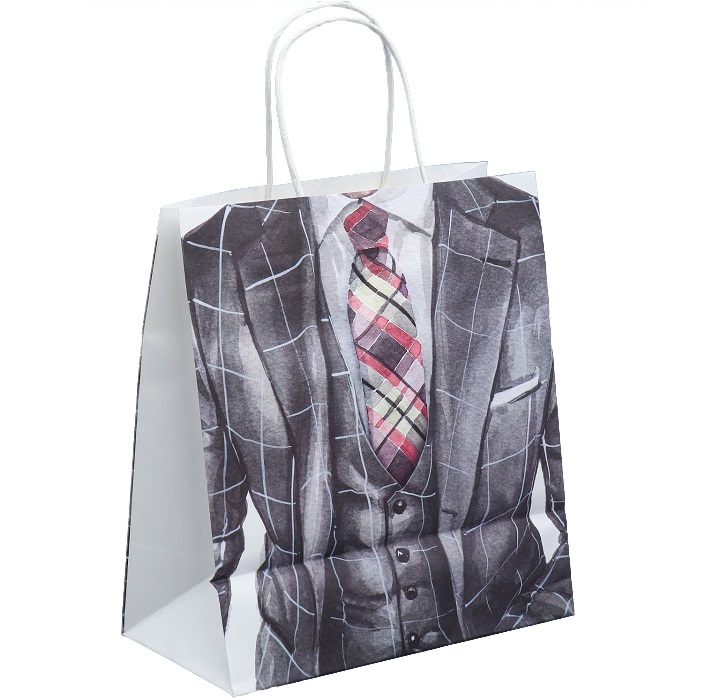 Пакет подарочный крафтовый, упаковка, «Самому лучшему», 22 х 25 х 12 см