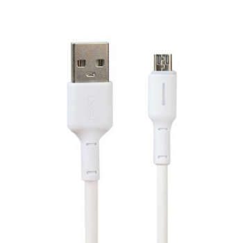 Кабель USB <--> microUSB  1.0м XO NB112 белый (3A)