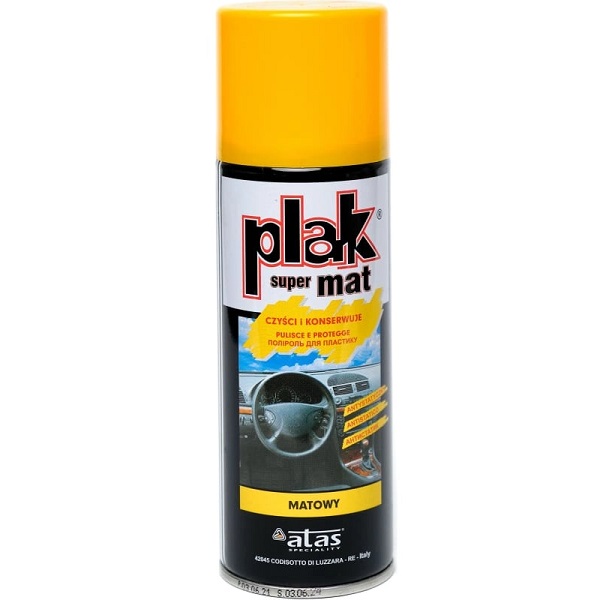Полироль пластика PLAK 200мл папайя матовая