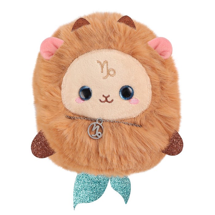 Мягкая игрушка POMPOSHKI «Зодиаки: Козерог», с кулоном, 17 см