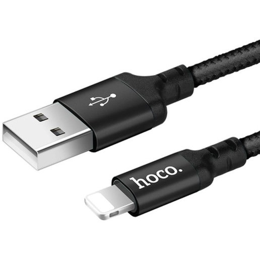 Кабель USB <--> Lightning  1.0м HOCO X14 Times speed, чёрный