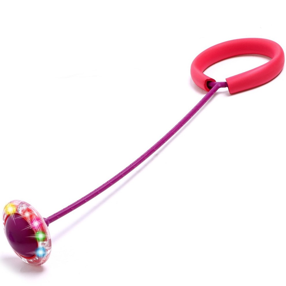 Нейроскакалка, цвет фиолетовый+розовый, световые эффекты   7584723