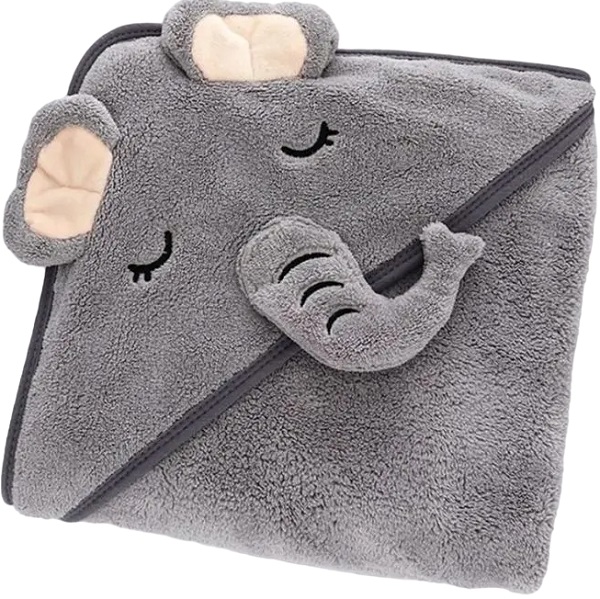 Уголок детский 80*80 "Зверята" микрофибра Серый