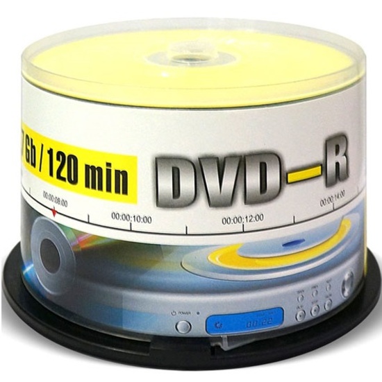 Диск DVD-R MIREX Brand 16X 4,7GB Cake Box-50 (50/300)