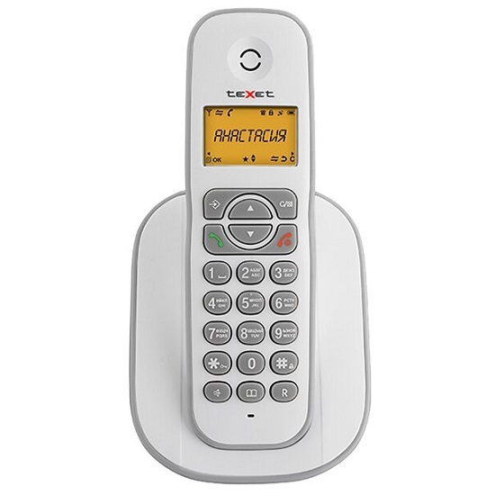Радиотелефон TEXET TX-D4505A Dect белый-серый