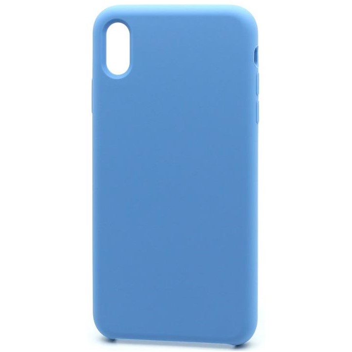 Силиконовый чехол SILICONE CASE для iPhone 12 Pro Max (полная защита) (016) голубой с лого