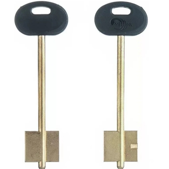 Заготовка ключа Меттэм-10 108*22,2*20,2 мм, лат., с пластиком, б/п