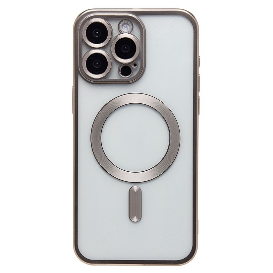 Задняя накладка SM027 SafeMag для iPhone 15 Pro Max (titanium) (232340)