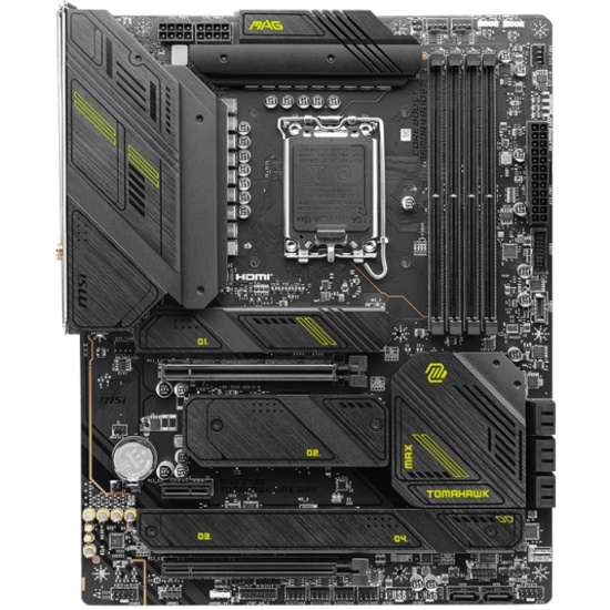 Материнская плата MSI MAG Z790 TOMAHAWK MAX WIFI, LGA 1700, Intel Z790, 4xDDR5, 8xSATA, 4xM.2, 1xPCIe 4.0 x4, 1xPCIe 5.0 x16, 1xHDMI, 1xDP, 1x2.5Gb LA